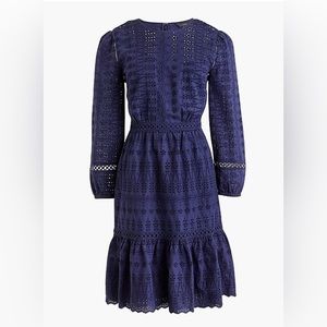 J. Crew Eyelet Flutter-hem Dress Sz. 6 BNWT